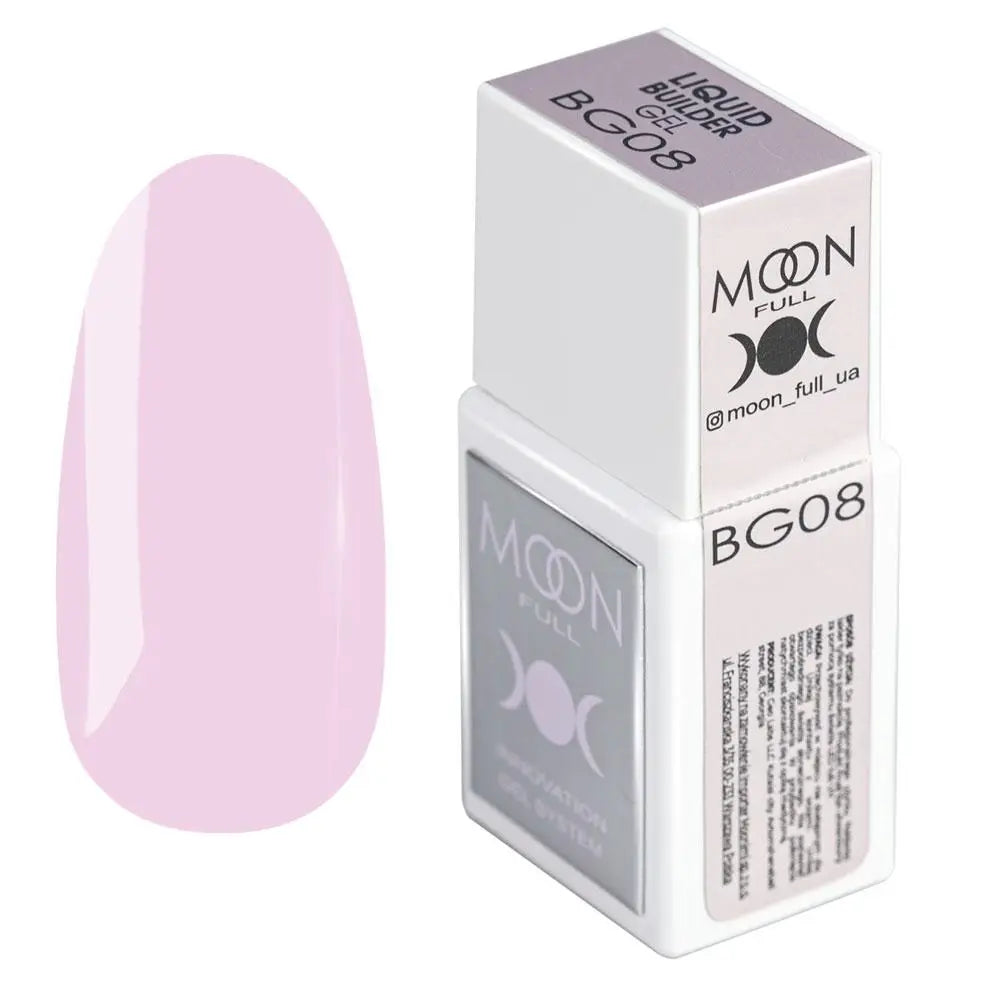 MOON FULL LIQUID BUILDER GEL №BG08, 15 МЛ (течен)
