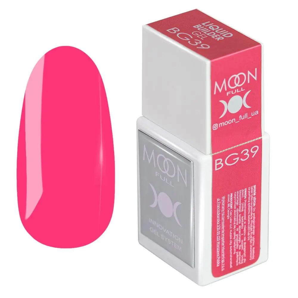 MOON FULL LIQUID BUILDER GEL №BG39, 15 МЛ (течен)