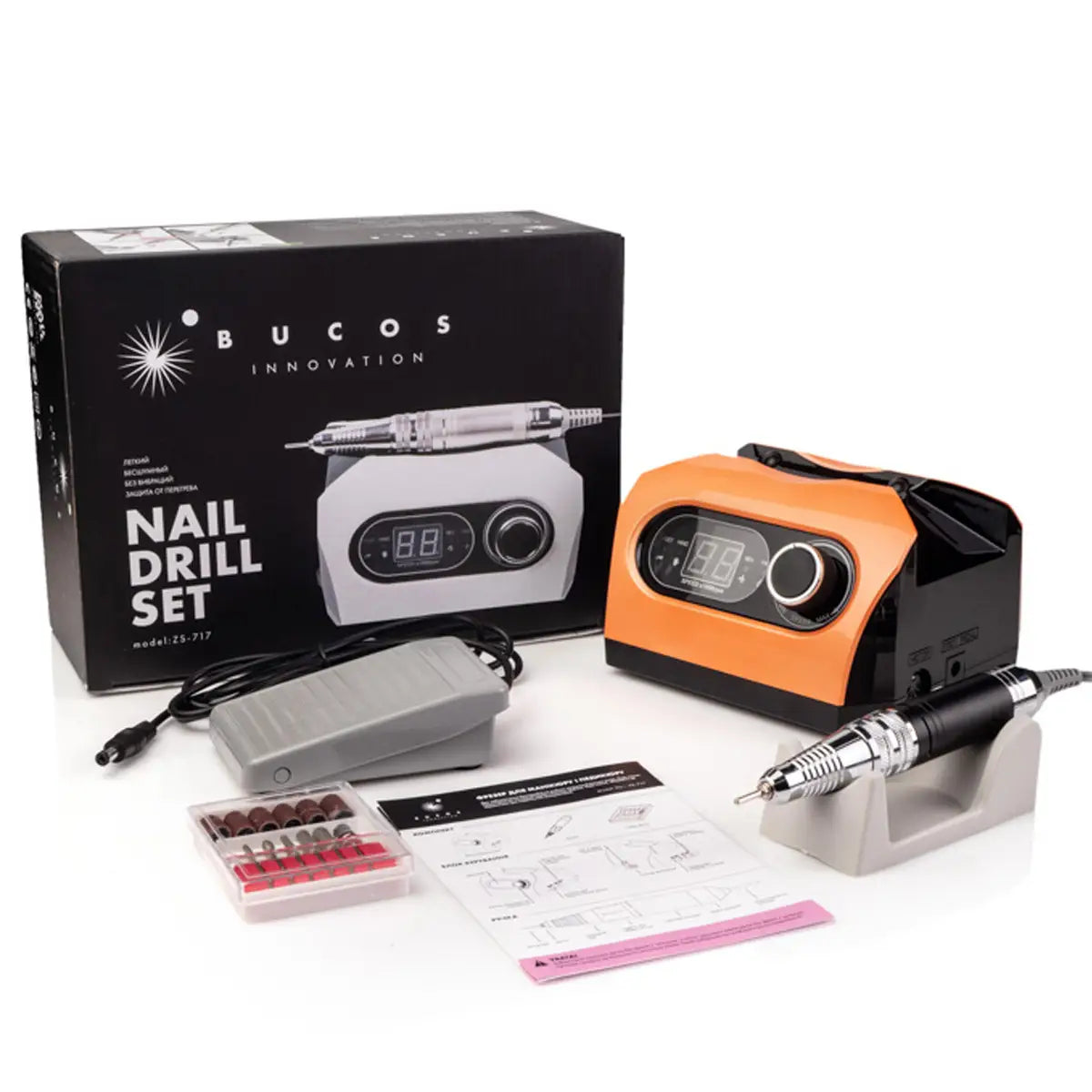 Nail Drill ZS-717 PROFESSIONAL ORANGE